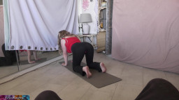 slutty stepmom gets fucked doing yoga